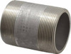 Merit Brass 2 x 3" 304/304L Stainless Steel Pipe Nipple Seamless, Threaded, Schedule 80 4532-300 - 74618760