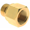 Parker Hannifin 3/8 x M16 Pipe, 1,000 psi, Brass ISO Port Adapter NPTF x Metric Adapter, Viton, 3/8-18" Thread 222P-6-MI16 - 04254389