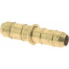 Parker Hannifin 11/64" Tube ID, Metal Barbed Tube Union Brass, 1/4" Tube OD 22-4 - 01795376