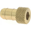 Parker Hannifin 1/4" Tube ID, Metal Barbed Tube Plug Brass, 3/8" Tube OD 20-6 - 01795350
