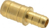 Parker Hannifin 1/4 x 3/8" Tube ID, Metal Barbed Union Tube Reducer Brass, 3/8 x 1/2" Tube OD 22-6-8 - 01795442