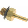 Parker Hannifin 1/16" Tube ID, 10-32 Thread, Metal Barbed Male Tube Connector Brass, 1/8" Tube OD 27-1 - 01795541