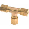 CerroBrass 3/16" Tube OD Brass Compression Tube Union Tee Comp x Comp x Comp Ends P-64A-33 - 36983872