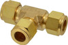 Ham-Let 1/2" Tube OD Brass Compression Tube Union Tee Comp x Comp x Comp Ends 3101862 - 86760386