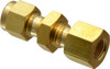 Ham-Let 1/4" Tube OD x 1/8 FPT Brass Compression Tube Bulkhead Female Connector Comp x FNPT Ends 3102570 - 89370472