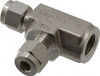 Ham-Let 1/4" Tube OD x 1/4 FPT Stainless Steel Compression Tube Female Run Tee Comp x FNPT x Comp Ends 3003098 - 89370316