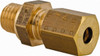 Legris 4mm Tube OD x M8x1 Thread Brass Compression Tube Male Connector Comp x Metric Thread Ends, 300 Max psi, -40 to 210°F 0101 04 56 - 03751393