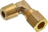 Legris 8mm Tube OD x 1/4 BSPT Brass Compression Tube Male Elbow Comp x MBSPT Ends, 320 Max psi, -40 to 210°F 0109 08 13 - 03751583
