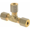 Legris 4mm Tube OD Brass Compression Tube Union Tee Comp x Comp x Comp Ends, 300 Max psi, -40 to 210°F 0104 04 00 - 03751765