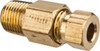 Parker Hannifin 3/16" Tube OD x 1/8 MPT Brass Compression Tube Male Connector Comp x MNPT Ends, 2,850 Max psi, 7/16" Hex 68HD-3-2 - 04093662