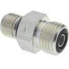 Parker Hannifin 1/4" Tube OD x 7/16-20 UN/UNF Steel Compression Tube Straight Thread Connector O-Ring Face Seal/SAE-ORB Ends, 9,200 Max psi, 5/8" Hex 4 F5OLO-S - 93462018