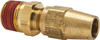Parker Hannifin 3/8" Tube OD x 3/8-18 NPTF Brass Compression Tube Male Connector Comp x MNPT Ends, 400 Max psi, -65 to 250°F VS68AB-6-6 - 87871083