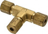 Parker Hannifin 1/8" Tube OD x 5/16-24 Thread Brass Compression Tube Union Tee Comp x Comp x Comp Ends, 400 Max psi, -65 to 250°F 164C-2 - 63031850
