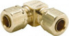 Parker Hannifin 1/4" Tube OD Brass Compression Tube Union Elbow Comp x Comp Ends, 1,400 Max psi, -65 to 250°F 265CA-4 - 63035745