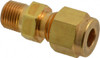 Parker Hannifin 1/4" Tube OD x 1/8 MPT Brass Compression Tube Male Connector Comp x MNPT Ends, 3,500 Max psi, 1/2" Hex 4-2 FBZ-B - 71783161