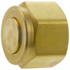 Parker Hannifin 1/2" Tube OD Brass Compression Tube Plug Comp Ends, 2,200 Max psi, 7/8" Hex 8 FNZ-B - 71773980