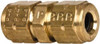 Parker Hannifin 1/4" Tube OD Brass Compression Tube Union Comp x Comp Ends, 600 Max psi, 9/16" Hex 62VL-4 - 04093514