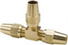 Parker Hannifin 1/4" Tube OD Brass Compression Tube Union Tee Comp x Comp x Comp Ends, 400 Max psi, -65 to 250°F 264AB-4 - 87871141