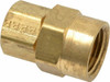 Parker Hannifin 1/2" Tube OD x 1/2-14 NPTF Brass Compression Tube Female Connector Comp x FNPT Ends, 200 Max psi, -65 to 250°F 66C-8-8 - 63031603