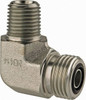 Parker Hannifin 3/8" Tube OD x 1/4-18 NPTF Steel Zinc Plated Compression Tube Male Elbow O-Ring Face Seal/NPTF Ends, 6,000 Max psi 6 CLO-S - 72519069