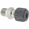 Parker Hannifin 1/4" Tube OD x 1/8 MPT Stainless Steel Compression Tube Male Connector Comp x MNPT Ends, 1/2" Hex 4-2 FBZ-SS - 03560489