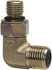 Parker Hannifin 1/4" Tube OD x 7/16-20 UN/UNF Steel Zinc Plated Compression Tube Male Elbow O-Ring Face Seal/SAE-ORB Ends, 6,000 Max psi 4 C5OLO-S - 72517717