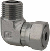 Parker Hannifin 3/8" Tube OD UN/UNF Steel Compression Tube Swivel Elbow O-ring Face Seal Ends, 9,200 Max psi, 3/4" Hex 6 C6LO-S - 93461879