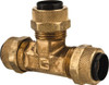 Parker Hannifin 1/2" Tube OD Brass Compression Tube Union Tee Comp x Comp x Comp Ends, 150 Max psi, 0 to 150°F 164P-8 - 63033435