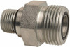 Parker Hannifin 3/4" Tube OD x 3/4-16 UN/UNF Steel Compression Tube Straight Thread Connector O-Ring Face Seal/SAE-ORB Ends, 6,000 Max psi, 1-1/4" Hex 12-8 F5OLO-S - 93461994