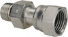 Parker Hannifin 3/8" Tube OD x 9/16-18 UN/UNF Steel Compression Tube Straight Thread Swivel Connector O-Ring Face Seal/SAE-ORB Ends, 9,200 Max psi, 3/4" Hex 6 F65OL-S - 93462133