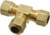 Parker Hannifin 1/2" Tube OD Brass Compression Tube Union Tee Comp x Comp x Comp Ends, 150 Max psi, -40 to 200°F 264NTA-8 - 87872404