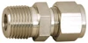 Parker Hannifin 1/4" Tube OD x 1/2-14 NPT Stainless Steel Compression Tube Male Connector Comp x MNPT Ends, -425 to 1,200°F, 7/8" Hex 4MSC8N-316 - 32151870
