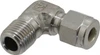 Parker Hannifin 1/4" Tube OD x 1/4-18 NPT Stainless Steel Compression Tube Male Elbow Comp x MNPT Ends, 0 to 1,200°F, 9/16" Hex 4MSEL4N-316 - 56533136