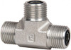 Parker Hannifin 3/8" Tube OD Steel Compression Tube Union Tee O-ring Face Seal Ends, 9,200 Max psi, 3/4" Hex 6 JLO-S - 93462588