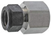 Parker Hannifin 5/8" Tube OD x 1/2 NPT Stainless Steel Compression Tube Female Connector Comp x FNPT Ends, 1-1/16" Hex 10-8 GBZ-SS - 05052899
