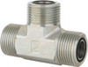 Parker Hannifin 3/4" Tube OD Steel Compression Tube Union Tee O-ring Face Seal Ends, 6,000 Max psi, 1-3/16" Hex 12 JLO-S - 93462554