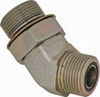 Parker Hannifin 3/4" Tube OD x 1-5/16-12 UN/UNF Steel Zinc Plated Compression Tube Male 45° Elbow O-Ring Face Seal/SAE-ORB Ends, 5,500 Max psi 12-16 V5OLO-S - 72517311
