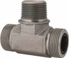 Parker Hannifin 1" Tube OD x 1-11-1/2 NPTF Steel Zinc Plated Compression Tube Male Branch Tee O-Ring Face Seal/NPTF Ends, 3,000 Max psi 16 SLO-S - 72519499