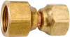 Anderson Metals 1/2 x 3/8" Tube OD 45° Brass Flared Tube Swivel Connector Reducing Flare x Flare Ends 754075-0806 - 55505671