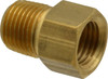 Eaton 3/16" Tube OD x 1/8" NPT 45° Brass Flared Tube Inverted Male Connector Flare x MNPT Ends 202X3 - 06681530