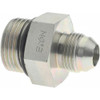 Eaton 1/2" Tube OD x 3/4" ORB 37° Steel Flared Tube Straight Thread Connector Flared to Male SAE O-Ring Ends 202702-12-8S - 06682033