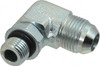 Eaton 1/2" Tube OD x 3/8" ORB 37° Steel Flared Tube Straight Thread Elbow Flared to Male SAE O-Ring Ends 2062-6-8S - 06682496