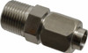 Made in USA 1/2" Tube OD x 1/2-14 NPTF 37° 316 Stainless Steel Flared Tube Male Connector Flare x MNPTF Ends TX-8-8-C-A - 76042571