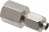Made in USA 1/4" Tube OD x 1/4-18 NPTF 37° 316 Stainless Steel Flared Tube Female Connector Flare x FNPT Ends TX-4-4-FC-A - 76041821
