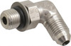 Made in USA 3/4" Tube OD x 1-1/16-12 UNF 37° 316 Stainless Steel Flared Tube Straight Thread Elbow Flared to Male SAE O-Ring Ends TX-12-GE - 33662479