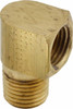 Parker Hannifin 5/16" Tube OD x 1/4-18 NPTF Brass Flared Tube Inverted Male Elbow Flare x MNPTF Ends 249IFHD-5-4 - 62252754