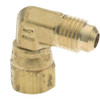 Parker Hannifin 1/4" Tube OD x 7/16-20 UNF 90° Brass Flared Tube Swivel Nut Elbow Flare x Swivel Ends 166FSV-4-4 - 62252135