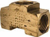 Parker Hannifin 1/4" Tube OD x 7/16-24 UNF Brass Flared Tube Inverted Union Tee Flare x Flare x Flare Ends 244IFHD-4 - 62252648
