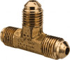 Parker Hannifin 3/16" Tube OD x 3/8-24 UNF 45° Brass Flared Tube Union Tee Flare x Flare x Flare Ends 144F-3 - 62251061