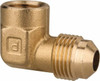 Parker Hannifin 3/8" Tube OD x 1/4-18 NPTF 45° Brass Flared Tube Female Elbow Flare x FNPTF Ends 150F-6-4 - 62251673